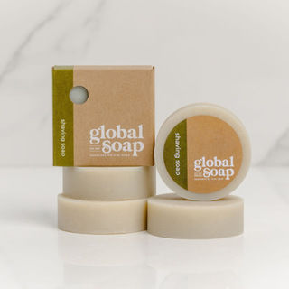 Global Soap - Shaving Bar - Cedarwood & Lime